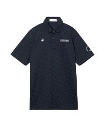 【le coq sportif GOLF】吸汗速乾/遮熱/UV CUT(UPF50+)/ストレッチ トライアングルジャカード半袖ポロシャツ ゴルフウェア