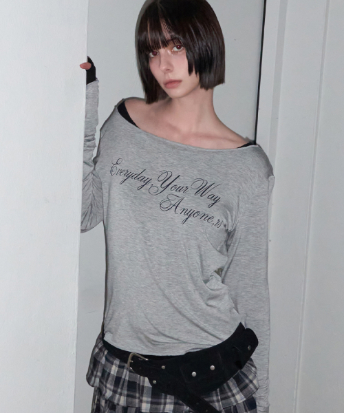 RENSE(レンセ)の「Everyday Your Way Graphic T-Shirt Melange Gray(Tシャツ/カットソー・レディース・その他・OS)」の1枚目の写真