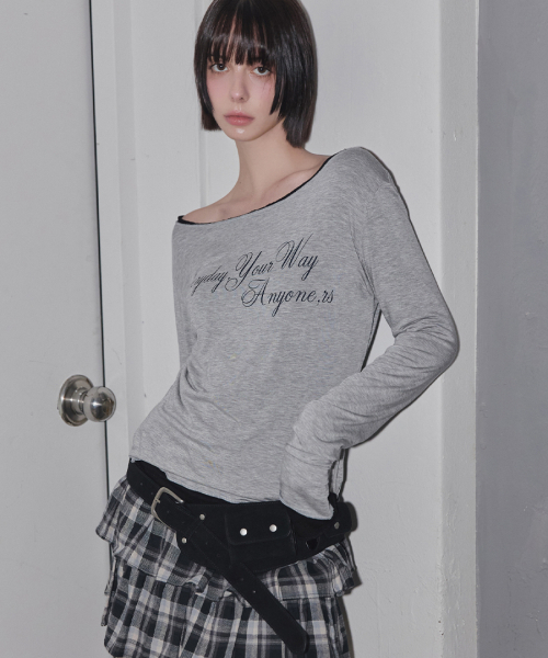 RENSE(レンセ)の「Everyday Your Way Graphic T-Shirt Melange Gray(Tシャツ/カットソー・レディース・その他・OS)」の2枚目の写真