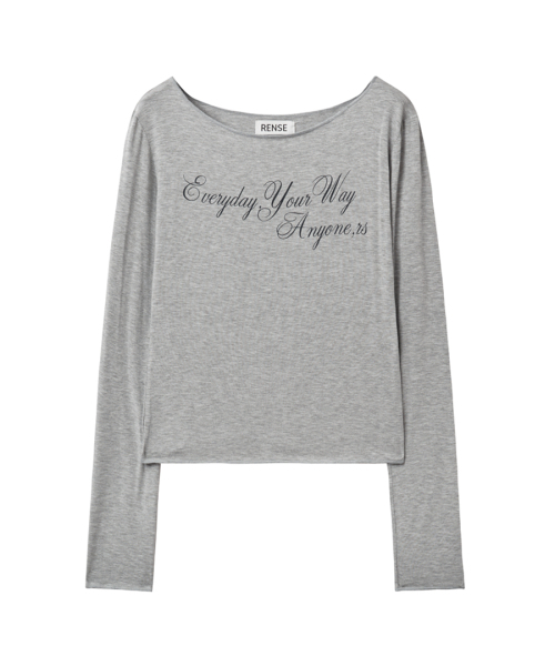 RENSE(レンセ)の「Everyday Your Way Graphic T-Shirt Melange Gray(Tシャツ/カットソー・レディース・その他・OS)」の3枚目の写真