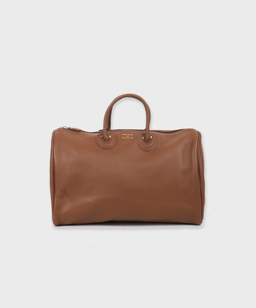 YOUNG&OLSEN The DRYGOODS STORE(ヤングアンドオルセン)の「YOUNG & OLSEN EMBOSSED LEATHER D BOSTON M / YO2501-GD010 秋服 冬服(ボストンバッグ・レディース・ベージュ/ブラウン/ブラック・FREE)」の3枚目の写真