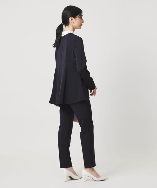 UNITED ARROWS（ユナイテッドアローズ）の「FEEL CLEAN 2WAY ブラウス ‐防しわ ストレッチ UVカット‐（シャツ/ブラウス・レディース・ブラック/ネイビー・38/36）」の5枚目の写真