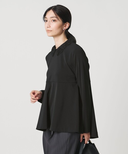 FEEL CLEAN 2WAY ブラウス ‐防しわ ストレッチ UVカット‐（シャツ