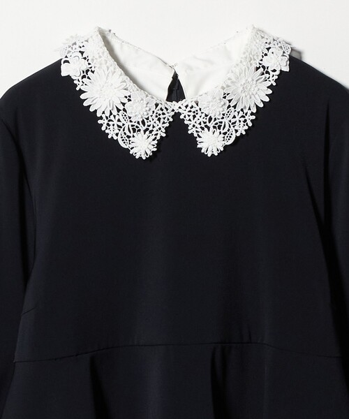 UNITED ARROWS（ユナイテッドアローズ）の「FEEL CLEAN 2WAY ブラウス ‐防しわ ストレッチ UVカット‐（シャツ/ブラウス・レディース・ブラック/ネイビー・38/36）」の19枚目の写真