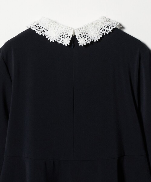 UNITED ARROWS（ユナイテッドアローズ）の「FEEL CLEAN 2WAY ブラウス ‐防しわ ストレッチ UVカット‐（シャツ/ブラウス・レディース・ブラック/ネイビー・38/36）」の22枚目の写真