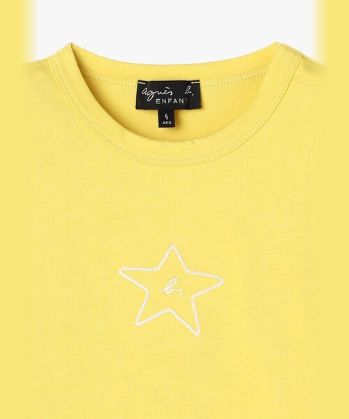 agnes b.(アニエスベー)の「キッズ "b." ロゴ スター コットン 半袖 Tシャツ "Domi"(Tシャツ/カットソー・キッズ・イエロー系その他・12YEAR/6YEAR/10YEAR/4YEAR/8YEAR)」の3枚目の写真