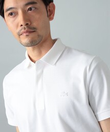 別注】MORGANO / コットン ショートスリーブ ニット ポロシャツ