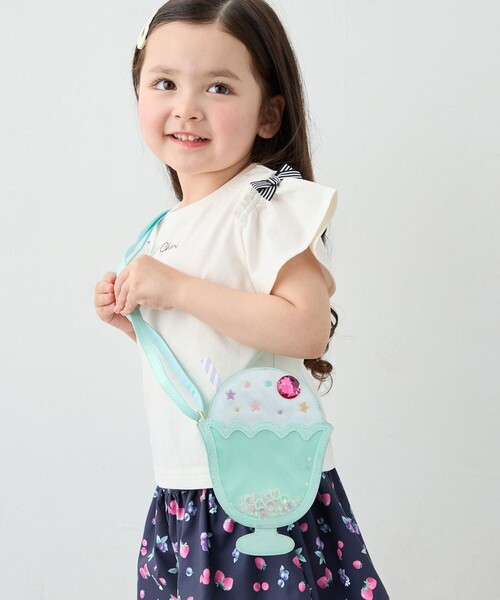 ANY（エニィ）の「シャラシャラショルダーバッグ（ショルダーバッグ・キッズ・ライトグリーン系/ホワイト系/サックスブルー系・F）」の2枚目の写真