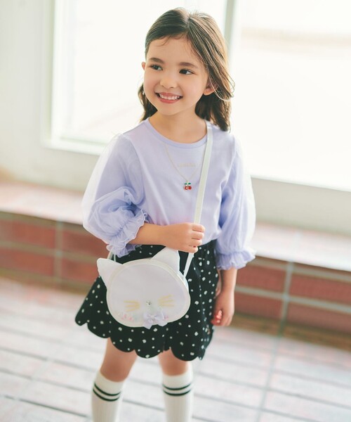 ANY（エニィ）の「シャラシャラショルダーバッグ（ショルダーバッグ・キッズ・ライトグリーン系/ホワイト系/サックスブルー系・F）」の10枚目の写真