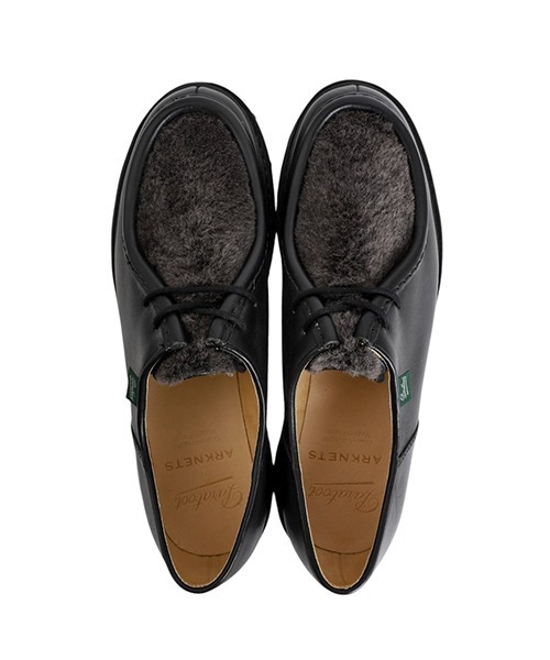 Paraboot（パラブーツ）の「PARABOOT / パラブーツ：別注 MICHAEL MOUTON（ムートン）：ONLYARK-5-2508[MUS]（その他シューズ・メンズ・ブラック・41/40.5/40）」の7枚目の写真