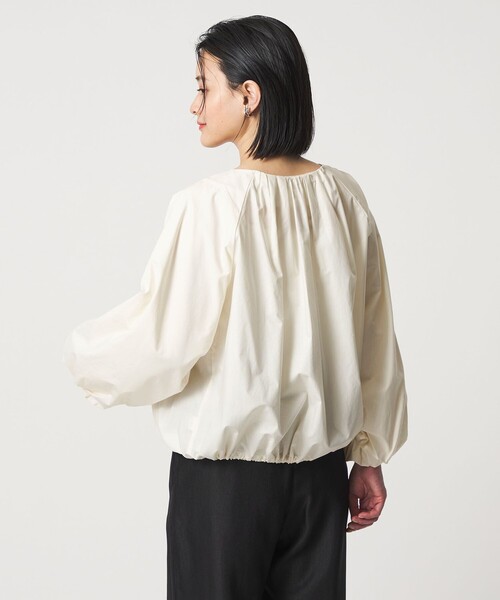UNITED ARROWS / ユナイテッドアローズ | パールモチーフ ギャザー ブラウス | 36 | ホワイト | レディース UNITED ARROWS＞C パールモチーフ ギャザー ブラウス B †を使った