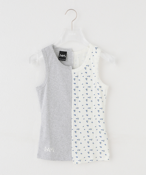 PULP/417EDIFICE(パルプフォーワンセブンエディフィス)の「P.A.M. / パークスアンドミニ SMOKE AND MIRRORS SPLIT RACER TANK(タンクトップ・レディース・その他・SMALL)」の1枚目の写真