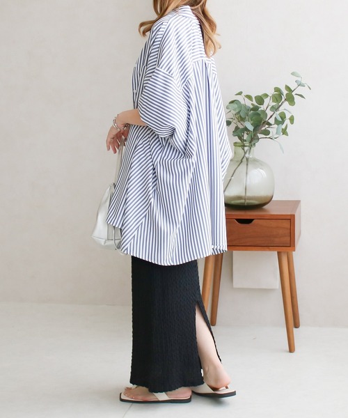 Social GIRL(ソーシャルガール)の「/Social GIRL/ウェーブジャガードロンT(Tシャツ/カットソー・レディース・グレイッシュベージュ・M)」の19枚目の写真