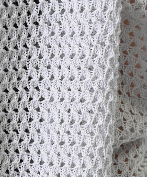 INDIVI(インディヴィ)の「【洗える/コットン】メッシュジップニットカーディガン(カーディガン/ボレロ・レディース・ダークブラウン/チャコールグレー/ライトグレー/ホワイト・38)」の13枚目の写真