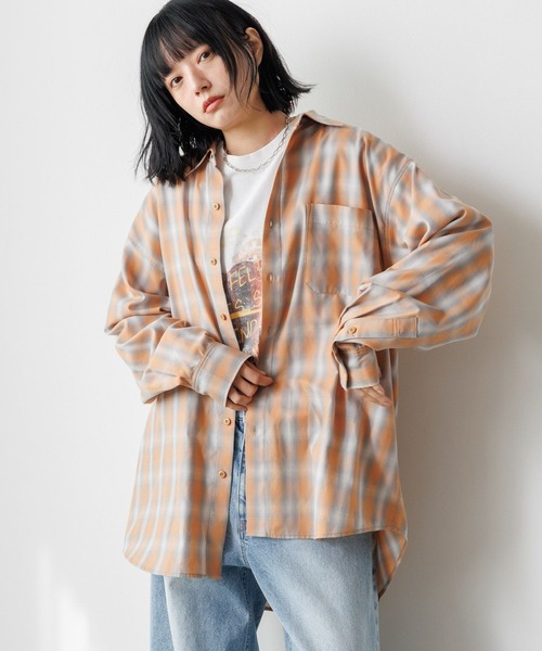 PBLIM（ページボーイリム）の「《UNISEX》オンブレシャツ（シャツ/ブラウス・レディース・オレンジ系その他/ブルー系その他/ホワイト系その他・FREE）」の19枚目の写真