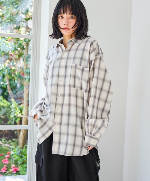 PBLIM（ページボーイリム）の「《UNISEX》オンブレシャツ（シャツ/ブラウス・レディース・オレンジ系その他/ブルー系その他/ホワイト系その他・FREE）」の6枚目の写真