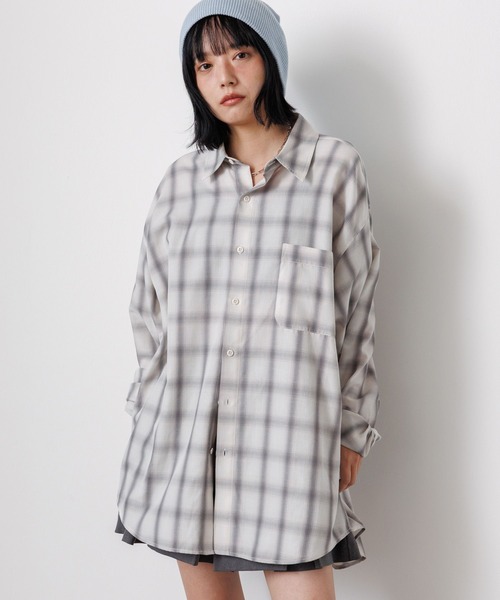 PBLIM（ページボーイリム）の「《UNISEX》オンブレシャツ（シャツ/ブラウス・レディース・オレンジ系その他/ブルー系その他/ホワイト系その他・FREE）」の13枚目の写真