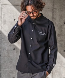 ms6426-mini OX band collar shirt (cursive embroidery) バンドカラーシャツ(1M26N220)