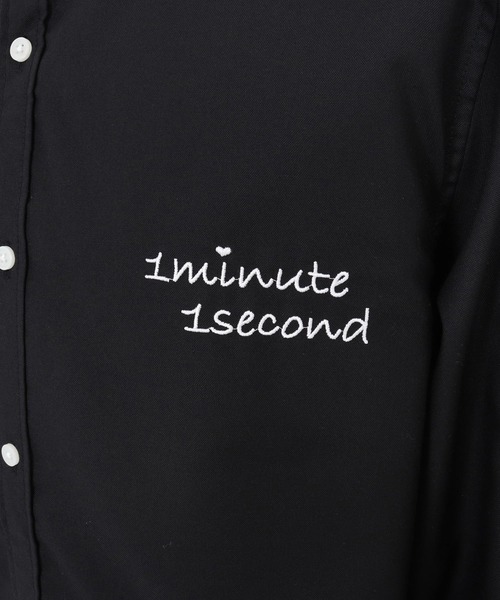 1minute 1second(ワンミニットワンセカンド)の「ms6426-mini OX band collar shirt (cursive embroidery) バンドカラーシャツ(1M26N220)(シャツ/ブラウス・メンズ・グリーン系その他/ホワイト/ブラック・XL/L/M/S)」の22枚目の写真