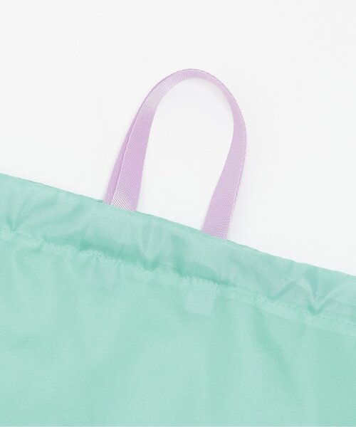 minimal（ミニマル）の「【DailyME/撥水】体操着・ランドセルの上から背負えるナップサック（バックパック/リュック・キッズ・エメラルド/ピンク・F）」の4枚目の写真