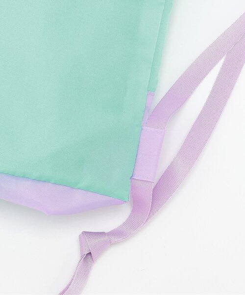 minimal（ミニマル）の「【DailyME/撥水】体操着・ランドセルの上から背負えるナップサック（バックパック/リュック・キッズ・エメラルド/ピンク・F）」の7枚目の写真