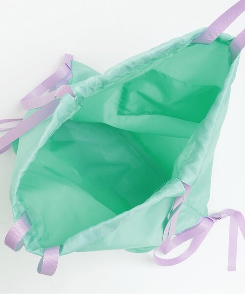 minimal（ミニマル）の「【DailyME/撥水】体操着・ランドセルの上から背負えるナップサック（バックパック/リュック・キッズ・エメラルド/ピンク・F）」の9枚目の写真
