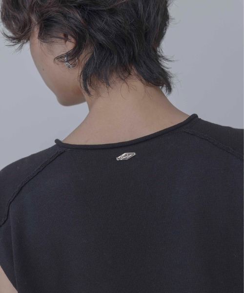 Eimee Law（エイミーロウ）の「レーストリムレイヤードニットベスト（ベスト・レディース・ブラック/ベージュ・FREE）」の14枚目の写真