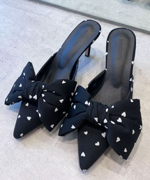 Narcissus（ナルシス）の「【Narcissus】ハートリボンミュール（パンプス）」