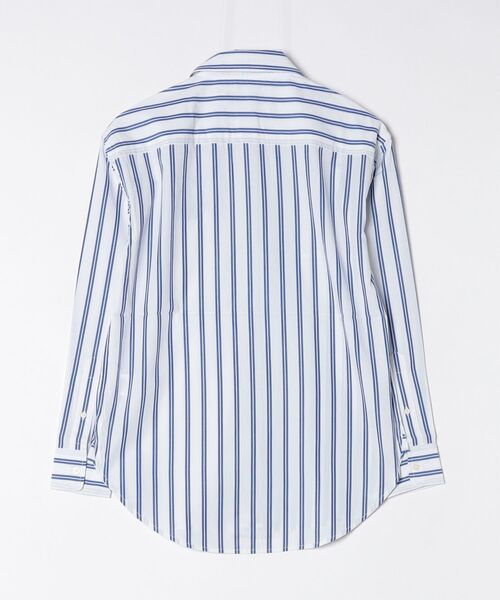 LAUREN RALPH LAUREN（ローレン ラルフ ローレン）の「リラックス フィット ストライプド ブロードクロス シャツ（シャツ/ブラウス・レディース・ブルー・S/M/L/XS/XXS）」の4枚目の写真