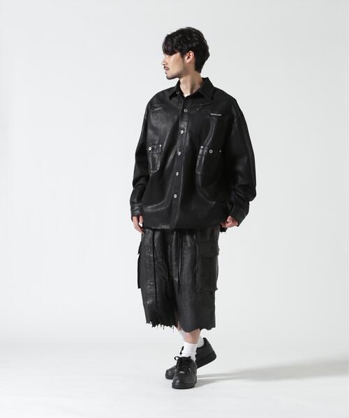 FR(13)NDS /フレンズ/REPRO-LEATHER CARGO SHORTS（その他パンツ）｜FR