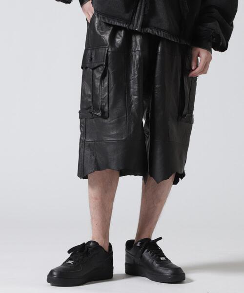 FR(13)NDS /フレンズ/REPRO-LEATHER CARGO SHORTS（その他パンツ）｜FR