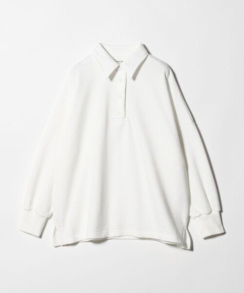 MARW UNITED ARROWS（マルゥ ユナイテッドアローズ）の「＜MARW UNITED ARROWS＞ポロカラー オーバー スウェット プルオーバー（スウェット・レディース・ホワイト/ネイビー/ブラック・FREE）」の19枚目の写真
