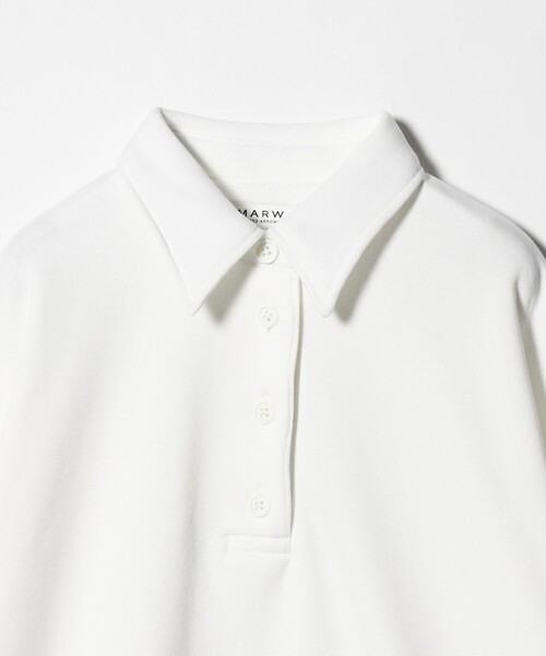 MARW UNITED ARROWS（マルゥ ユナイテッドアローズ）の「＜MARW UNITED ARROWS＞ポロカラー オーバー スウェット プルオーバー（スウェット・レディース・ホワイト/ネイビー/ブラック・FREE）」の20枚目の写真