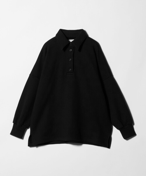 MARW UNITED ARROWS（マルゥ ユナイテッドアローズ）の「＜MARW UNITED ARROWS＞ポロカラー オーバー スウェット プルオーバー（スウェット・レディース・ホワイト/ネイビー/ブラック・FREE）」の22枚目の写真
