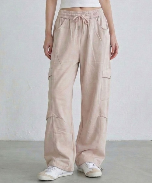 Megil（メギル）の「ワイドカーゴパンツ（カーゴパンツ・レディース・チャコールグレー/ブラック/ベージュ・SMALL/MEDIUM/LARGE/X-LARGE）」の15枚目の写真