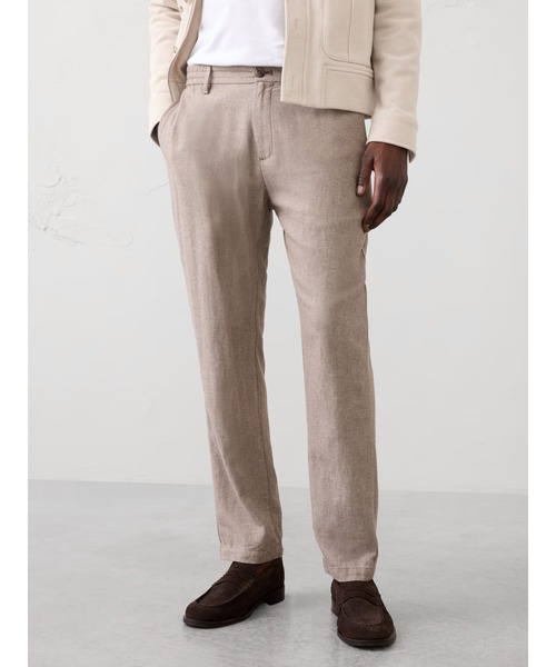 BANANA REPUBLIC FACTORY STORE(バナナリパブリック ファクトリーストア)の「BANANA REPUBLIC FACTORY STORE アスレチックフィット リネンブレンドパンツ(その他パンツ・メンズ・ネイビー/ベージュ系その他/ブルー/ベージュ/アイボリー/ライトブルー/ベージュ系その他2・32W 30L/34W 30L/33W 30L/31W 30L/30W 30L/29W 30L/28W 30L)」の4枚目の写真