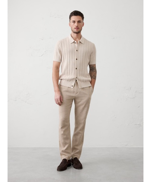BANANA REPUBLIC FACTORY STORE(バナナリパブリック ファクトリーストア)の「BANANA REPUBLIC FACTORY STORE アスレチックフィット リネンブレンドパンツ(その他パンツ・メンズ・ネイビー/ベージュ系その他/ブルー/ベージュ/アイボリー/ライトブルー/ベージュ系その他2・32W 30L/34W 30L/33W 30L/31W 30L/30W 30L/29W 30L/28W 30L)」の10枚目の写真