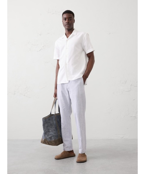 BANANA REPUBLIC FACTORY STORE(バナナリパブリック ファクトリーストア)の「BANANA REPUBLIC FACTORY STORE アスレチックフィット リネンブレンドパンツ(その他パンツ・メンズ・ネイビー/ベージュ系その他/ブルー/ベージュ/アイボリー/ライトブルー/ベージュ系その他2・32W 30L/34W 30L/33W 30L/31W 30L/30W 30L/29W 30L/28W 30L)」の13枚目の写真