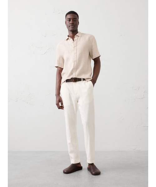 BANANA REPUBLIC FACTORY STORE(バナナリパブリック ファクトリーストア)の「BANANA REPUBLIC FACTORY STORE アスレチックフィット リネンブレンドパンツ(その他パンツ・メンズ・ネイビー/ベージュ系その他/ブルー/ベージュ/アイボリー/ライトブルー/ベージュ系その他2・32W 30L/34W 30L/33W 30L/31W 30L/30W 30L/29W 30L/28W 30L)」の9枚目の写真