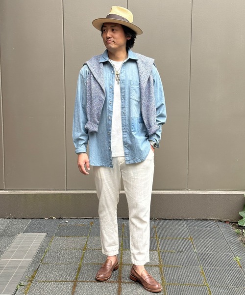 BANANA REPUBLIC FACTORY STORE(バナナリパブリック ファクトリーストア)の「BANANA REPUBLIC FACTORY STORE アスレチックフィット リネンブレンドパンツ(その他パンツ・メンズ・ネイビー/ベージュ系その他/ブルー/ベージュ/アイボリー/ライトブルー/ベージュ系その他2・32W 30L/34W 30L/33W 30L/31W 30L/30W 30L/29W 30L/28W 30L)」の20枚目の写真