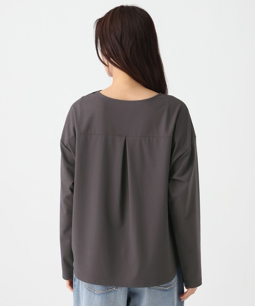 Elura（エルーラ）の「ポンチ肩ボタンプルオーバー/664873（Tシャツ/カットソー・レディース・モカ/チャコールグレー・FREE）」の12枚目の写真