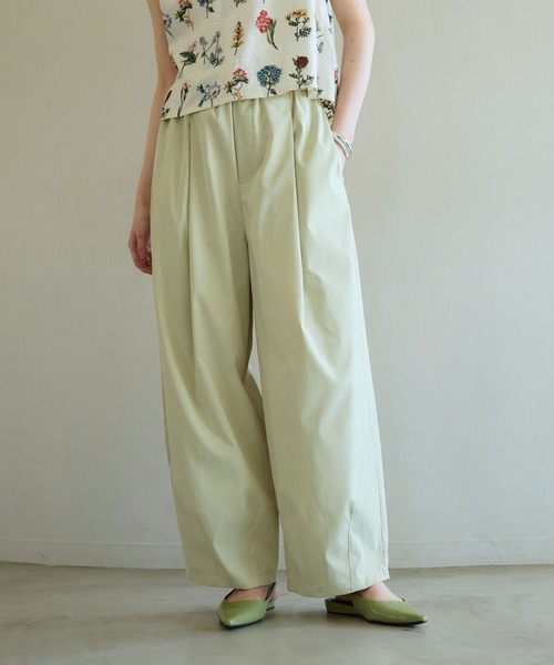 ELLEgirl（エルガール）の「イージーコクーンパンツ（その他パンツ・レディース・ライム/ベージュ/チャコール・TM/M）」の3枚目の写真