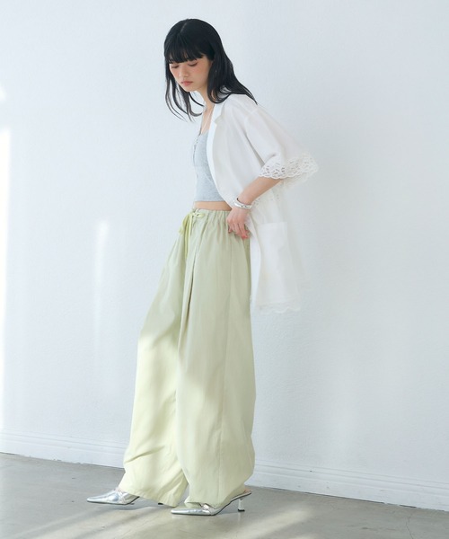 ELLEgirl（エルガール）の「イージーコクーンパンツ（その他パンツ・レディース・ライム/ベージュ/チャコール・TM/M）」の13枚目の写真