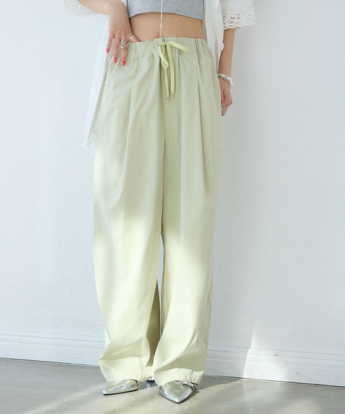 ELLEgirl（エルガール）の「イージーコクーンパンツ（その他パンツ・レディース・ライム/ベージュ/チャコール・TM/M）」の18枚目の写真