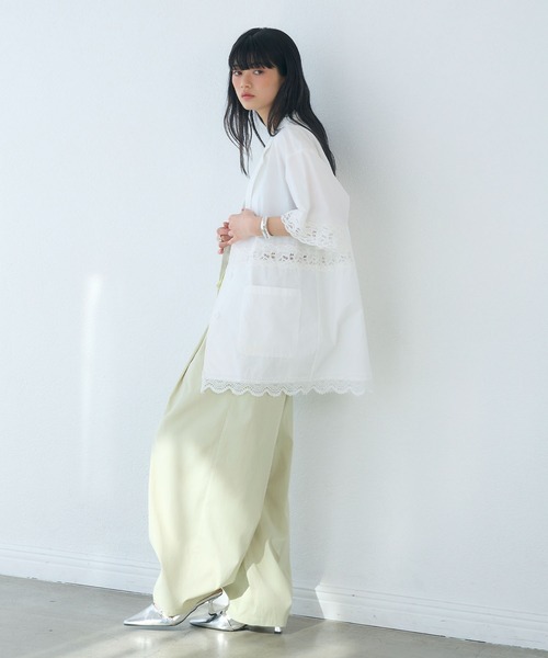 ELLEgirl（エルガール）の「イージーコクーンパンツ（その他パンツ・レディース・ライム/ベージュ/チャコール・TM/M）」の15枚目の写真