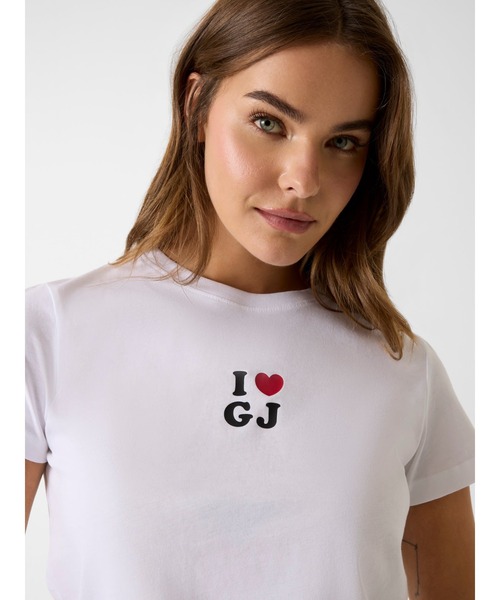 GUESS JEANS（ゲスジーンズ）の「GUESS JEANS I Love Tee Tシャツ（Tシャツ/カットソー・レディース・ライトピンク/ブラック/ホワイト/ライトブルー・SMALL/X-SMALL/LARGE/MEDIUM）」の6枚目の写真