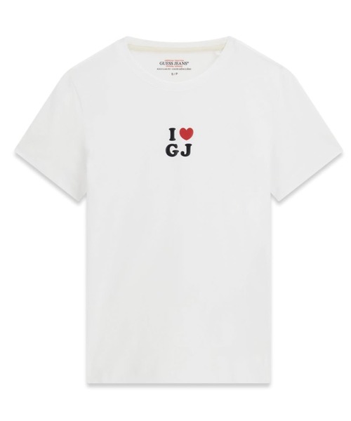 GUESS JEANS（ゲスジーンズ）の「GUESS JEANS I Love Tee Tシャツ（Tシャツ/カットソー・レディース・ライトピンク/ブラック/ホワイト/ライトブルー・SMALL/X-SMALL/LARGE/MEDIUM）」の8枚目の写真
