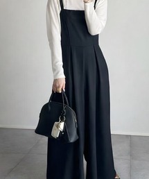 Mignonjour（ミニョンジュール）の「FReePLACe/ワイドシルエット サロペット X12789（サロペット/オーバーオール）」