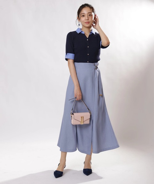 JUSGLITTY（ジャスグリッティー）の「アシメヘムマーメイドスカート（スカート・レディース・ブラック/ブルー/キャメル・0/1/2）」の3枚目の写真