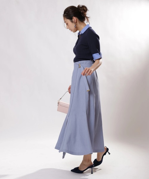 JUSGLITTY（ジャスグリッティー）の「アシメヘムマーメイドスカート（スカート・レディース・ブラック/ブルー/キャメル・0/1/2）」の12枚目の写真